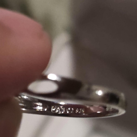 New Sterling Silver Triple Cubic Zirconia Stone Ring Size 7 - Picture 4 of 5